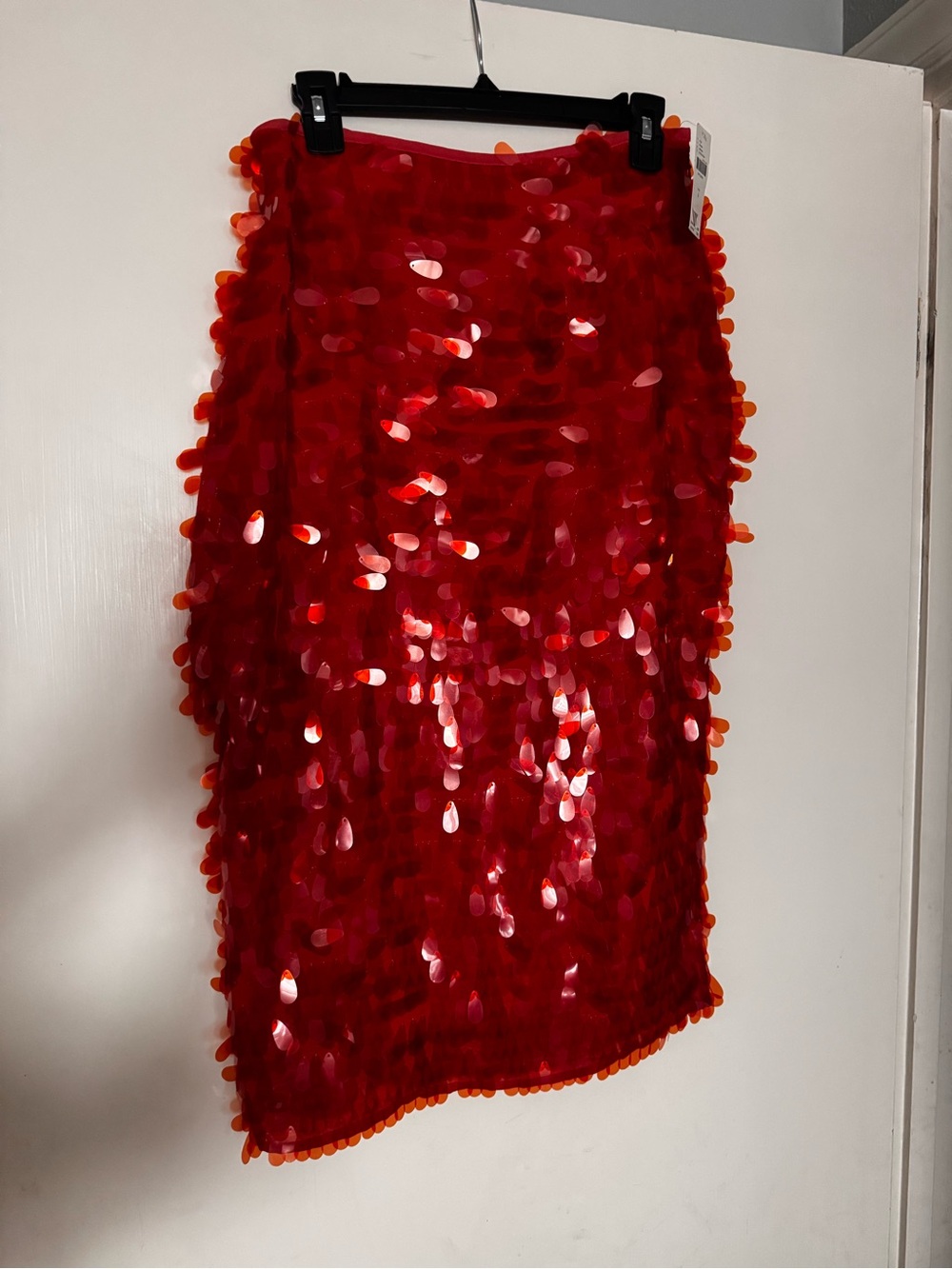 Maeve NWT Red Sequin Pencil Skirt - Women's Sparkle Skirt